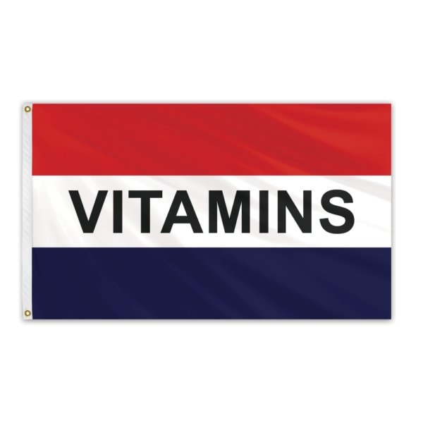 Vitamins Message Flag 3'x5' Standard Flag